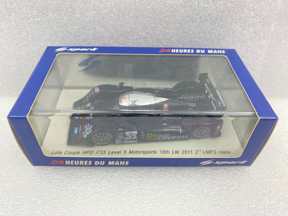 Spark 1:43 Lola Coupe HPD Level 5 Motorsports #33 Christophe Bouchut/Scott Tucker/Joπo Barbosa - 2nd LMP2 CLASS Le Mans 2011 S2530