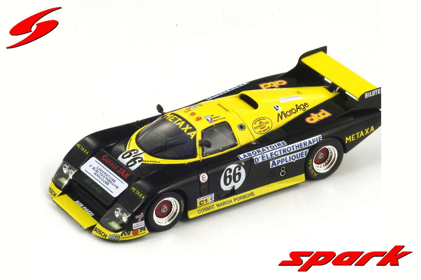 Spark 1:43 March 84 G #66 C.Los/R.Touroul/N.Crang Le Mans 1986 S2994