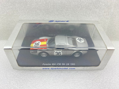 Spark 1:43 Porsche 904 #36 G.Fischaber/G.Koch - 5th Le Mans 1965 S3445