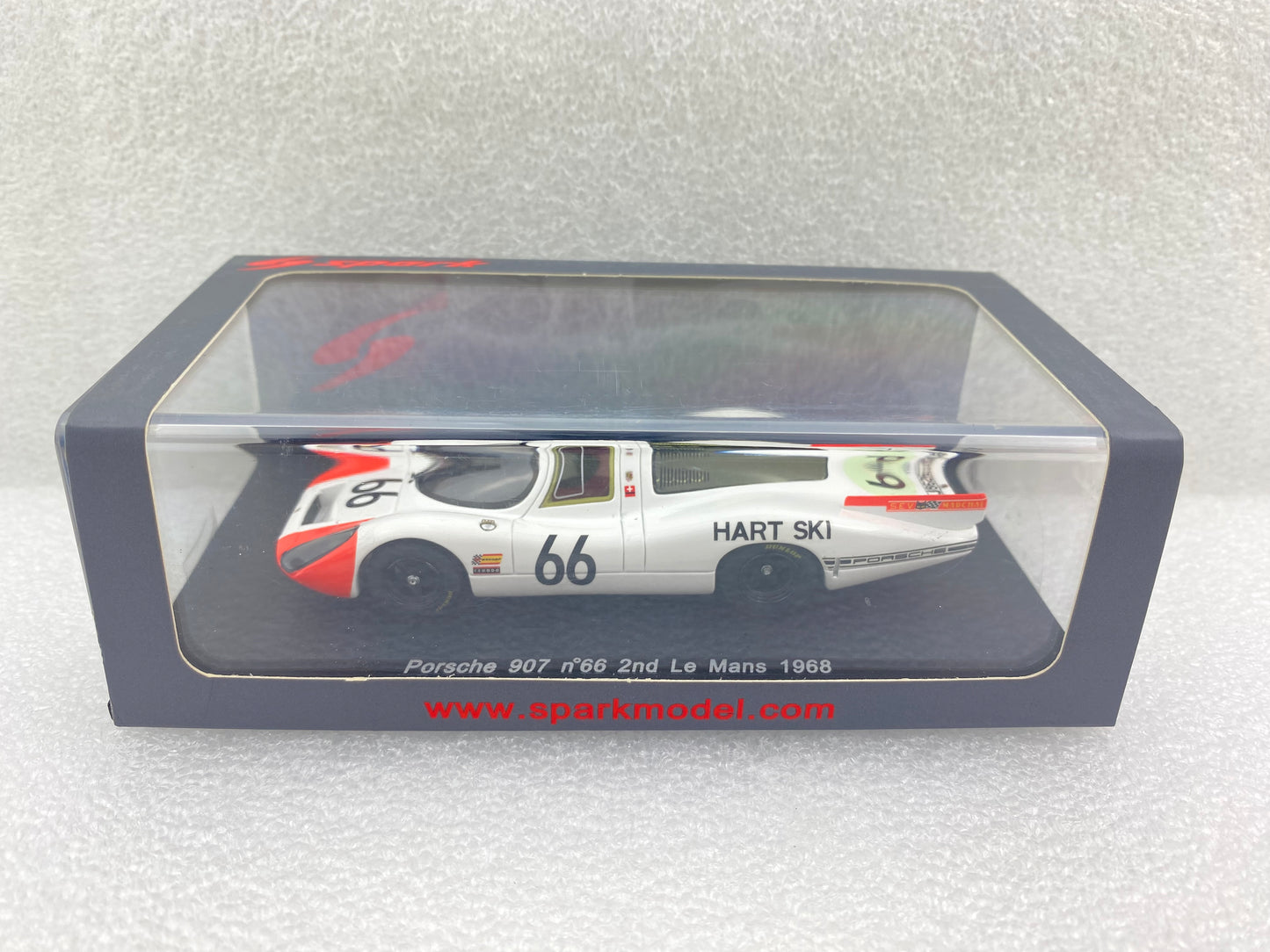 Spark 1:43 Porsche 907 #66 D.Spoerry/R.Steinemann - 2nd Le Mans 1968 S3480