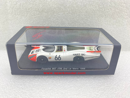 Spark 1:43 Porsche 907 #66 D.Spoerry/R.Steinemann - 2nd Le Mans 1968 S3480