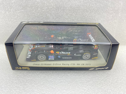 Spark 1:43 Oreca 03 Nissan G-Drive Racing #26 M.Conway/J.Martin/R.Rusinov 9th Le Mans 2013 S3748