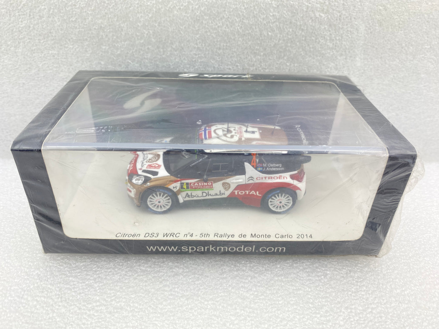 Spark 1:43 Citroen DS3 #4 M.Ostberg/J.Andersson - Citroen Total Abu Dhabi WRT - 4th Rally Monte Carlo 2014 S3789