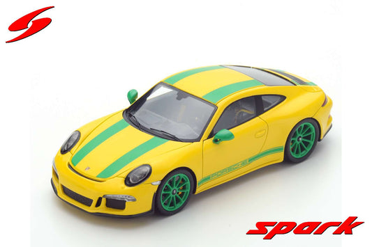 Spark 1:43 Porsche 911 R Yello with Green Stripes S4957