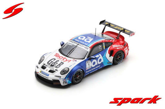 Spark 1:43 Porsche 911 GT3 Cup Porsche Carrera Cup Scandinavia Champion 2022 #1 Lukas Sundahl S5233