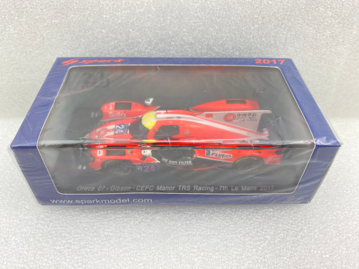 Spark 1:43 Oreca 07 - Gibson #24 T.Graves/J.Hirschi/J.-E.Vergne - CEFC Manor TRS Racing Le Mans 2017 S5811