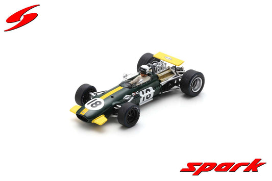 Spark 1:43 Brabham BT26 Belgium 1968 #18 Jack Brabham S8311