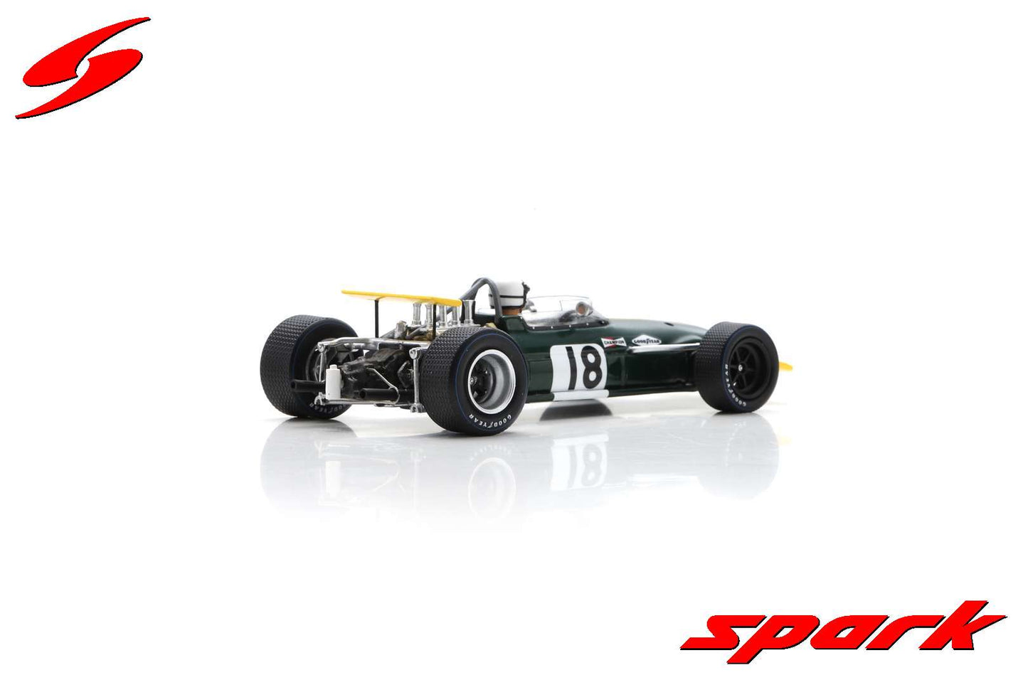 Spark 1:43 Brabham BT26 Belgium 1968 #18 Jack Brabham S8311