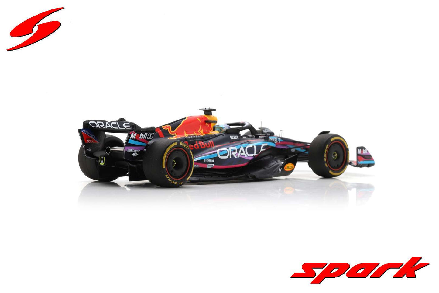Spark 1:43 Oracle Red Bull Racing RB19 Oracle Red Bull Racing Winner Miami GP 2023 #1 Max Verstappen S8580