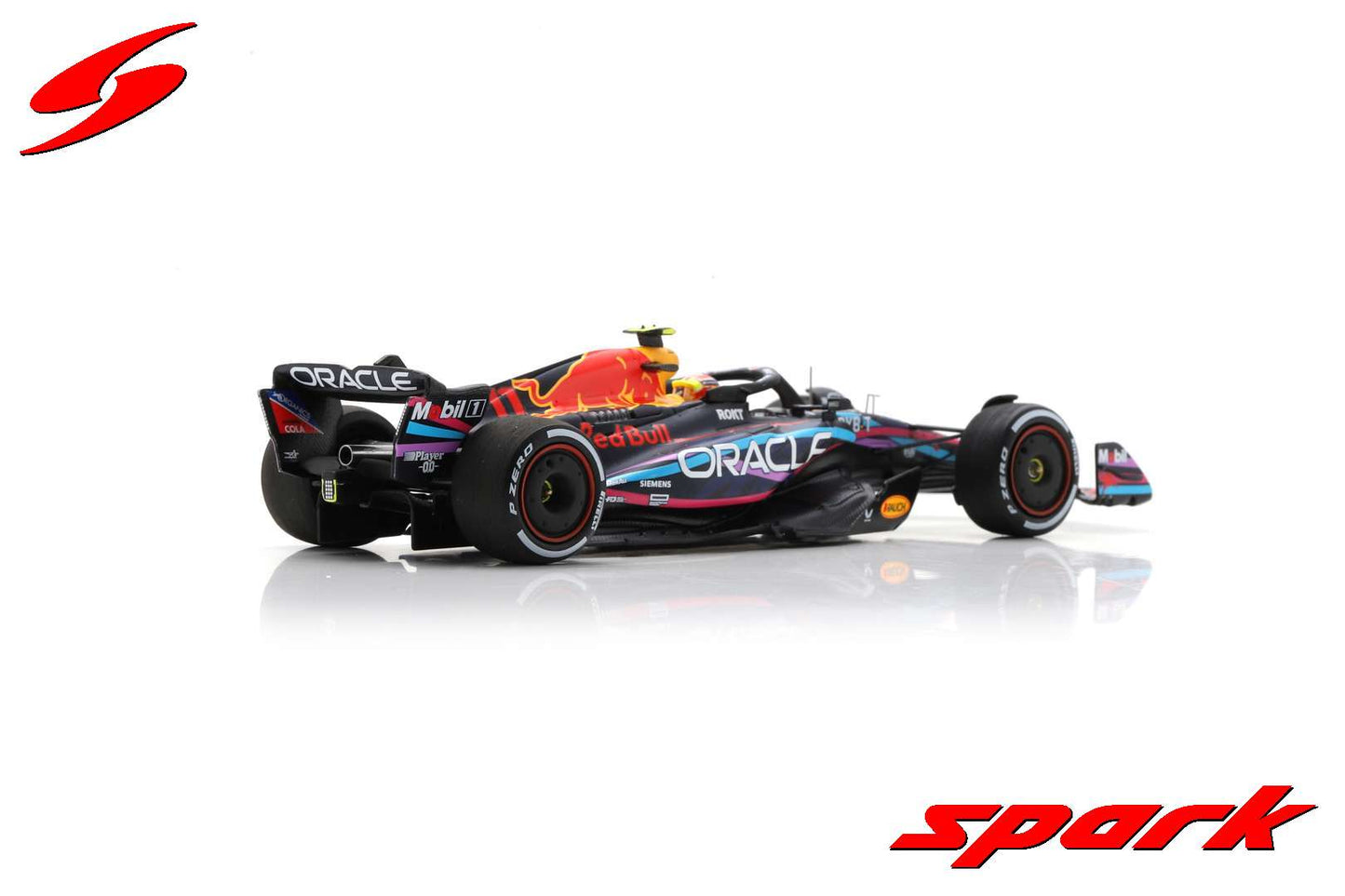 Spark 1:43 Oracle Red Bull Racing RB19 Oracle Red Bull Racing 2nd Miami GP 2023 #11 Sergio Perez S8581
