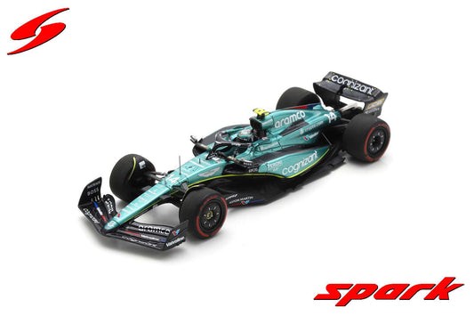 Spark 1:43 Aston Martin AMR23 Aston Martin Aramco Cognizant F1 Team 7th British GP 2023 #14 Fernando Alonso S8595