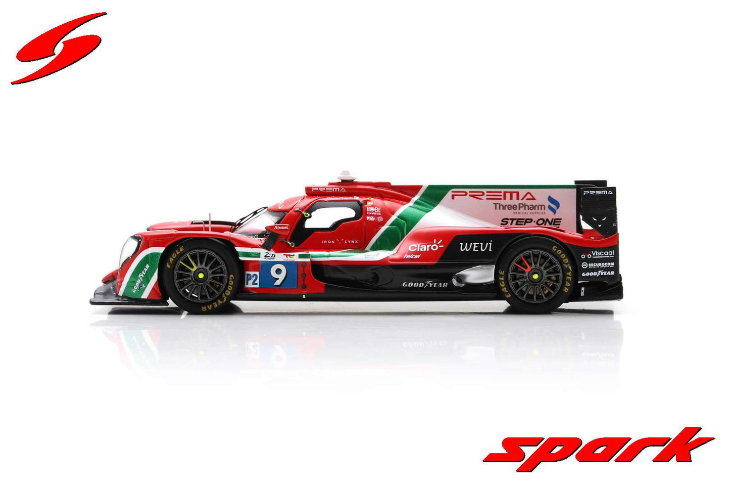 Spark 1:43 Oreca 07 - Gibson PREMA RACING 24H Le Mans 2023 #9 B.Viscaal - J-M.Correa - F.Ugran S8734