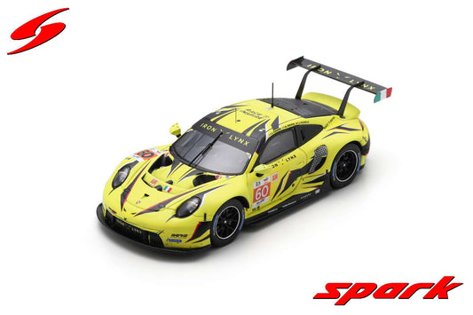 Spark 1:43 Porsche 911 RSR - 19 IRON LYNX 24H Le Mans 2023 #60 C.Schiavoni - M.Cressoni - A.Picariello S8763