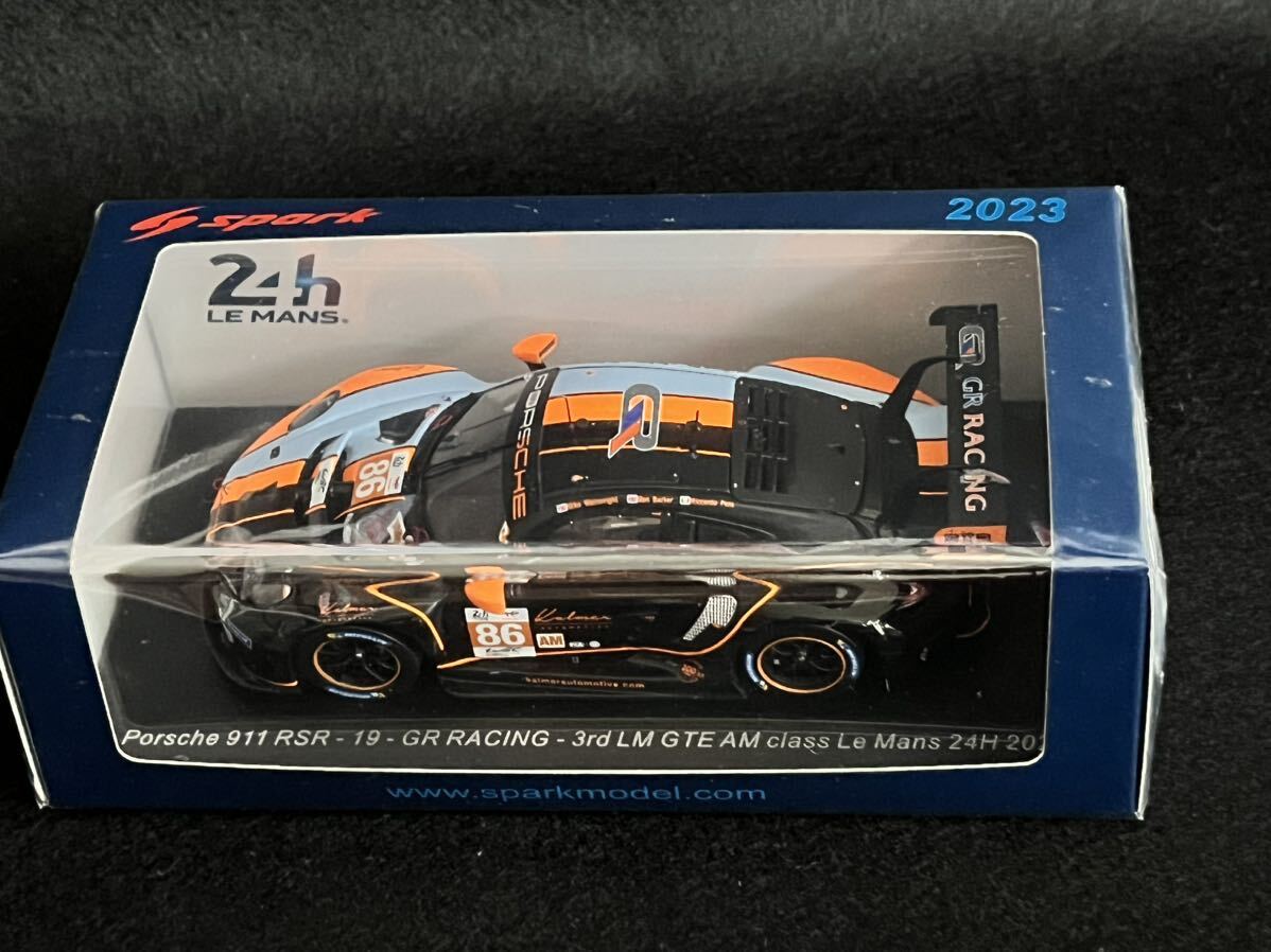 Spark 1:43 Porsche 911 RSR - 19 GR RACING 3rd LM GTE AM class 24H Le Mans 2023 #86 M.Wainwright - B.Barker - R.Pera S8767