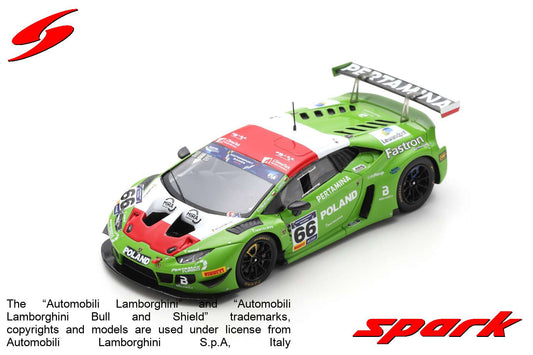 Spark 1:43 Lamborghini Huracan GT3 EVO #66 Team Poland 2nd FIA Motorsport Games GT Cup Vallelunga 2019 A.Lewandowski - A.Janosz S9608