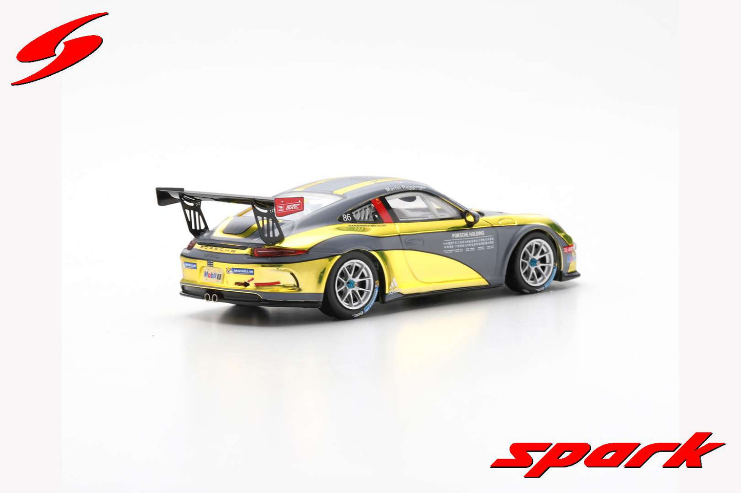 Spark 1:43 Porsche 911 991 #86 Martin Ragginger Porsche Carrera Cup Asia 2015 SA080