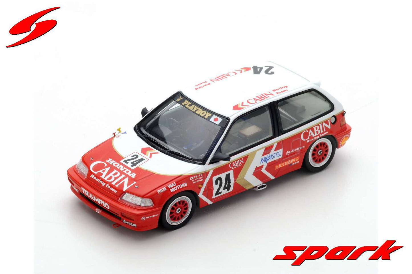 Spark 1:43 Honda Civic EF3 #24 Masami Miyoshi 3rd Grp3 Macau Guia Race 1989 SA126