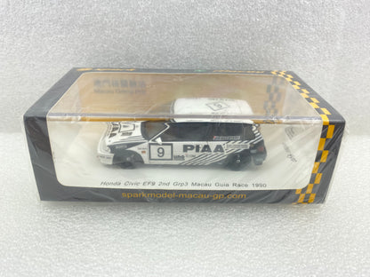 Spark 1:43 Honda Civic EF9 PIAA Nakajima Planning #9 Koji Sato 2nd Grp3 Macau GP 1990 SA129