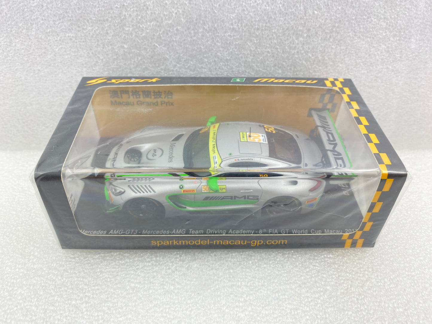 Spark 1:43 Mercedes-AMG GT3 #50 Daniel Juncadella - Driving Academy FIA GT World Cup Macau 2017 SA141