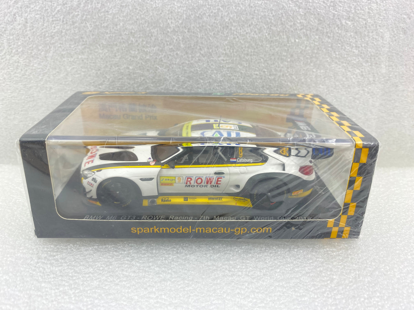 Spark 1:43 BMW M6 GT3 #9 Nicky Catsburg - Rowe Racing FIA GT World Cup Macau 2016 SA149