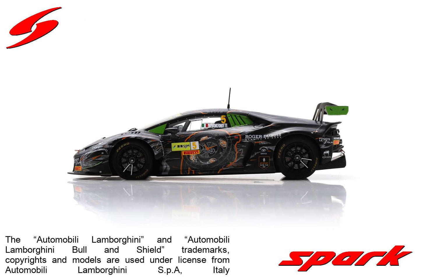 Spark 1:43 Lamborghini Huracan GT3 FFF Racing Team by ACM SA244
