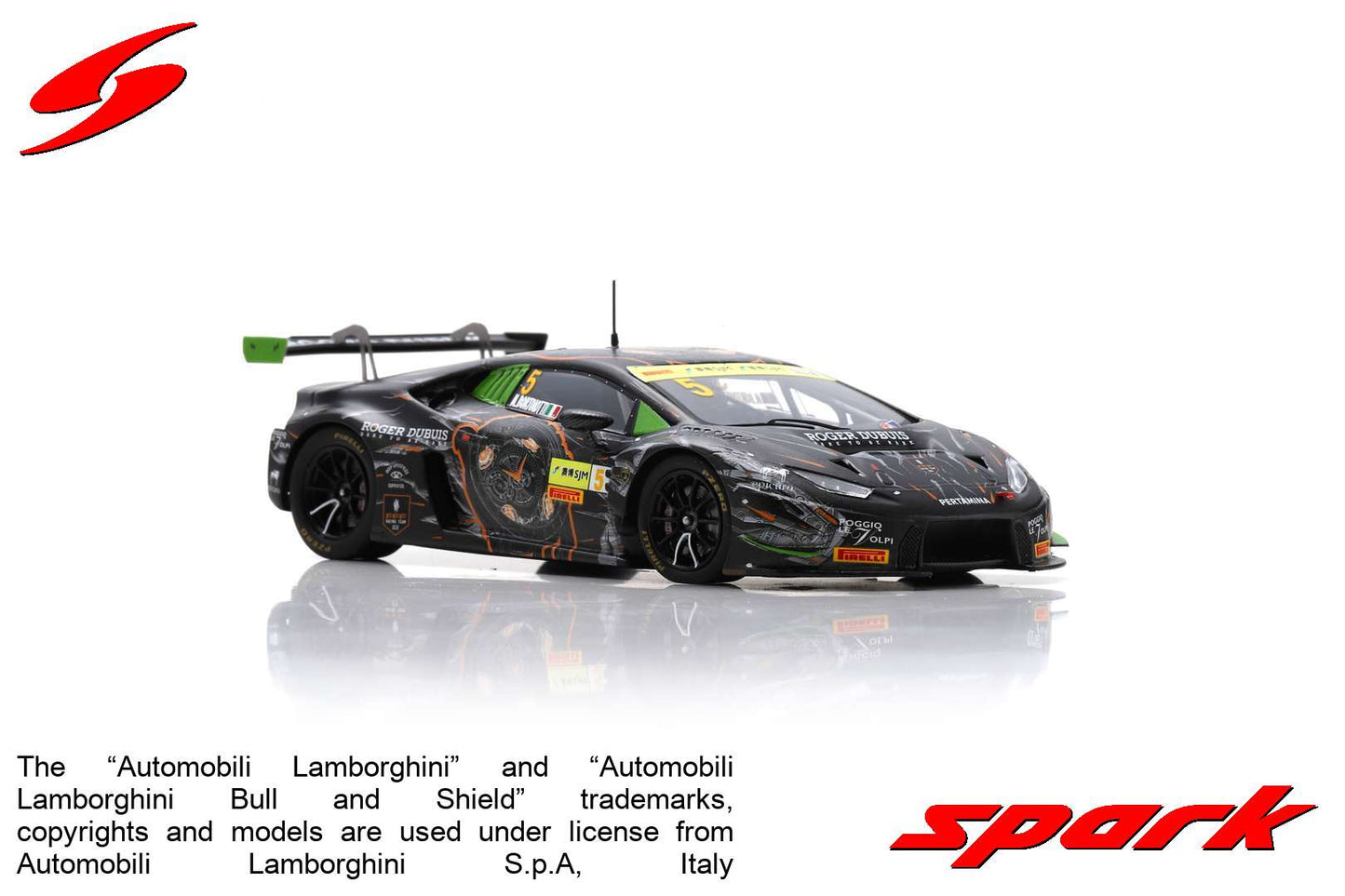 Spark 1:43 Lamborghini Huracan GT3 FFF Racing Team by ACM SA244