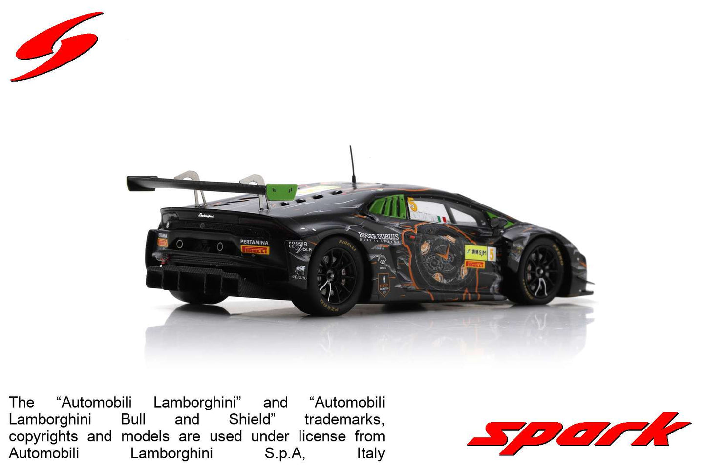 Spark 1:43 Lamborghini Huracan GT3 FFF Racing Team by ACM SA244