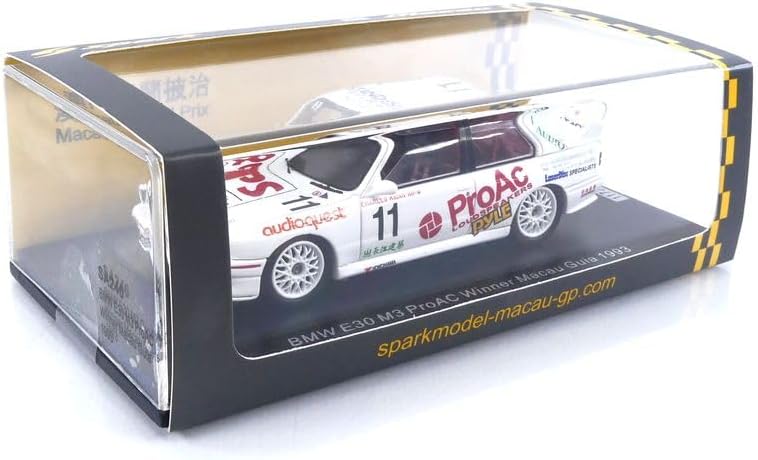 Spark 1:43 BMW E30 M3 ProAC Winner Macau Guia 1993 #11 Charles Kwan SA246