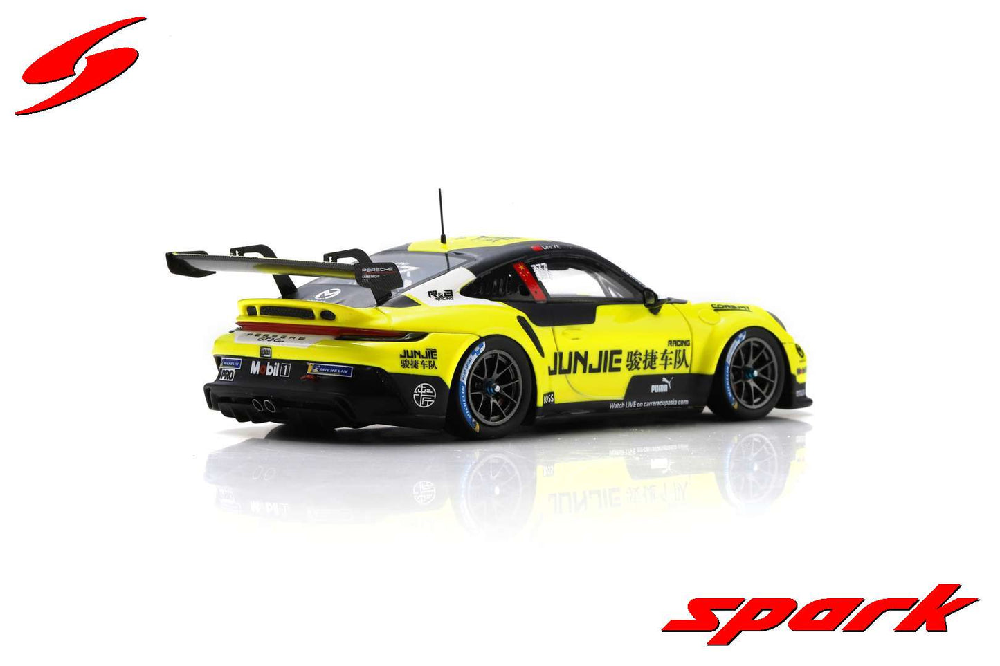 Spark 1:43 Porsche 911 GT3 Cup No.777 Porsche Carrera Cup Asia Champion 2022 Leo Ye SA269