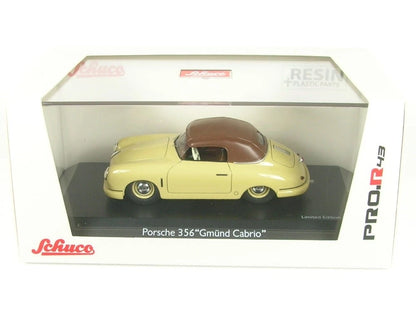 Schuco 1:43 Porsche 356 Gmund Cabriolet closed beige 450879700