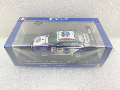Spark 1:43 Porsche 911 997 GT3R Speedy Team PRO-GT #34 A.Beltoise/L.Pasquali Gt Tour 2011 SF019