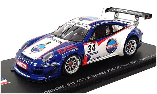 Spark 1:43 Porsche 911 997 GT3R Speedy Team PRO-GT #34 A.Beltoise/L.Pasquali Gt Tour 2011 SF019