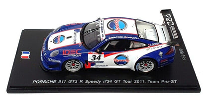Spark 1:43 Porsche 911 997 GT3R Speedy Team PRO-GT #34 A.Beltoise/L.Pasquali Gt Tour 2011 SF019