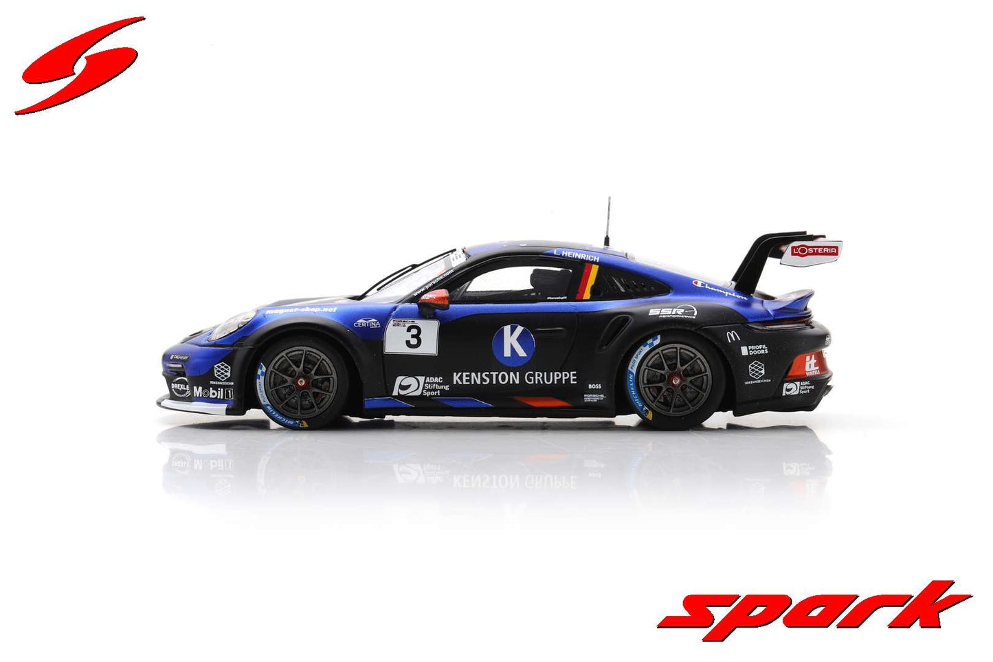 Spark 1:43 Porsche 911 GT3 Cup No.3 Porsche Carrera Cup Deutschland Champion 2022 Laurin Heinrich SG881