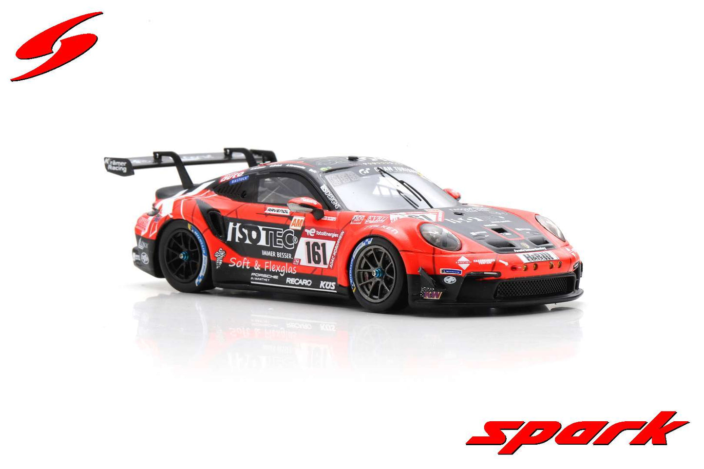Spark 1:43 Porsche 911 GT3 CUP (992) No.161 KKramer Racing Winner Cup 2 class 24H Nürburgring 2023 K.Kramer - C.Bruck - A.Veremenko - SELV SG909