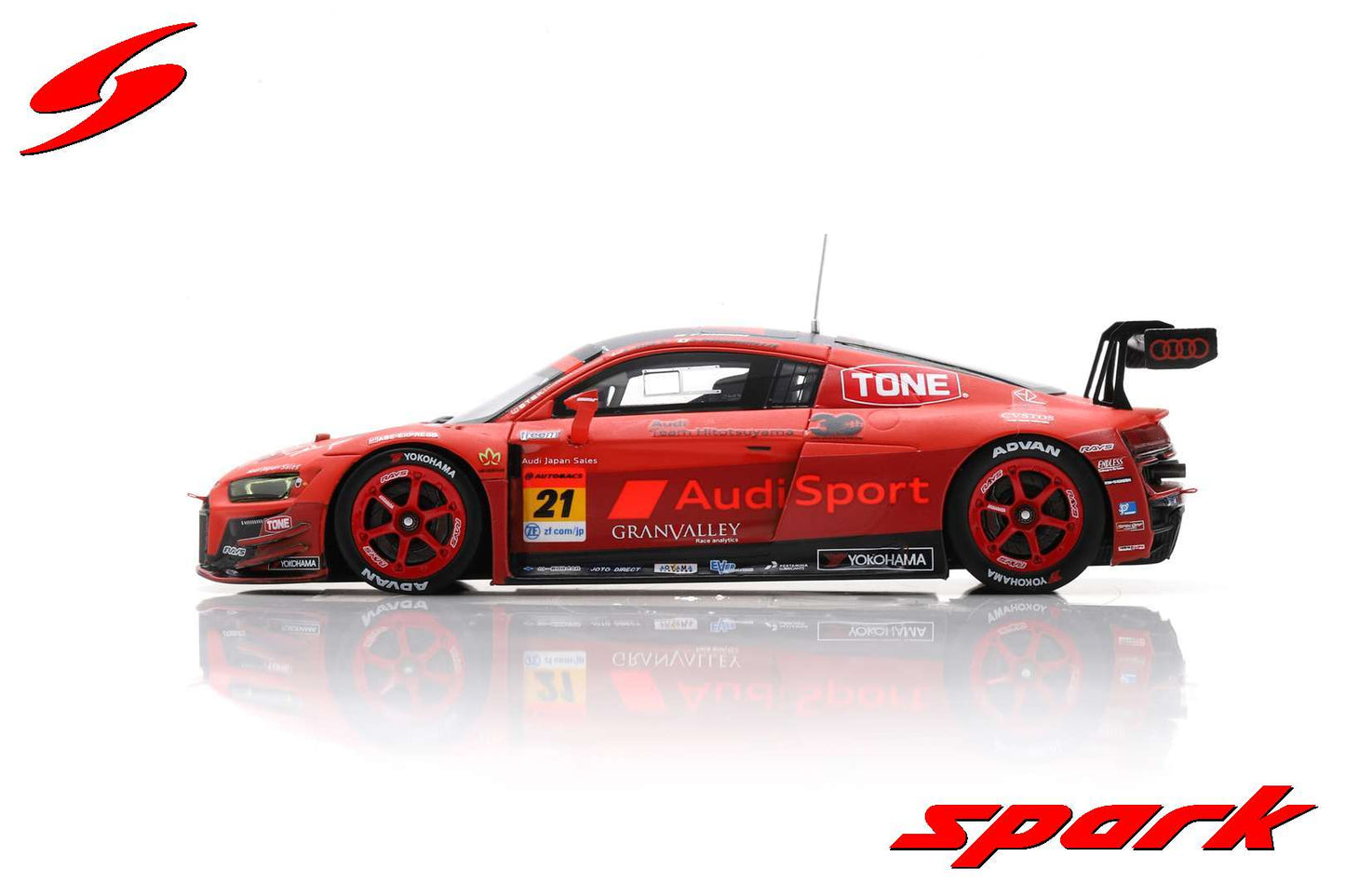 Spark 1:43 Audi R8 LMS #21 Audi Team Hitotsuyama GT300 SUPER GT 2020 Christopher Mies - Shintaro Kawabata SGT006