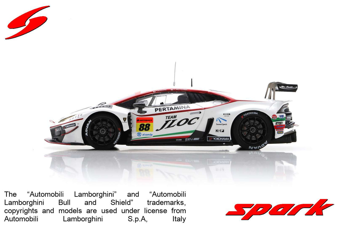 Spark 1:43 JLOC Lamborghini GT3 No.88 JLOC GT300 SUPER GT 2020 Takashi Kogure - Andre Couto SGT007