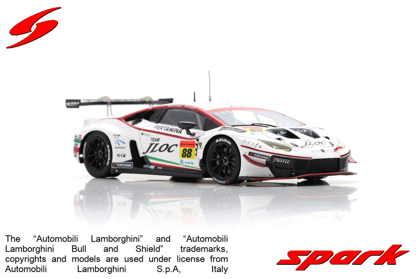 Spark 1:43 JLOC Lamborghini GT3 No.88 JLOC GT300 SUPER GT 2020 Takashi Kogure - Andre Couto SGT007