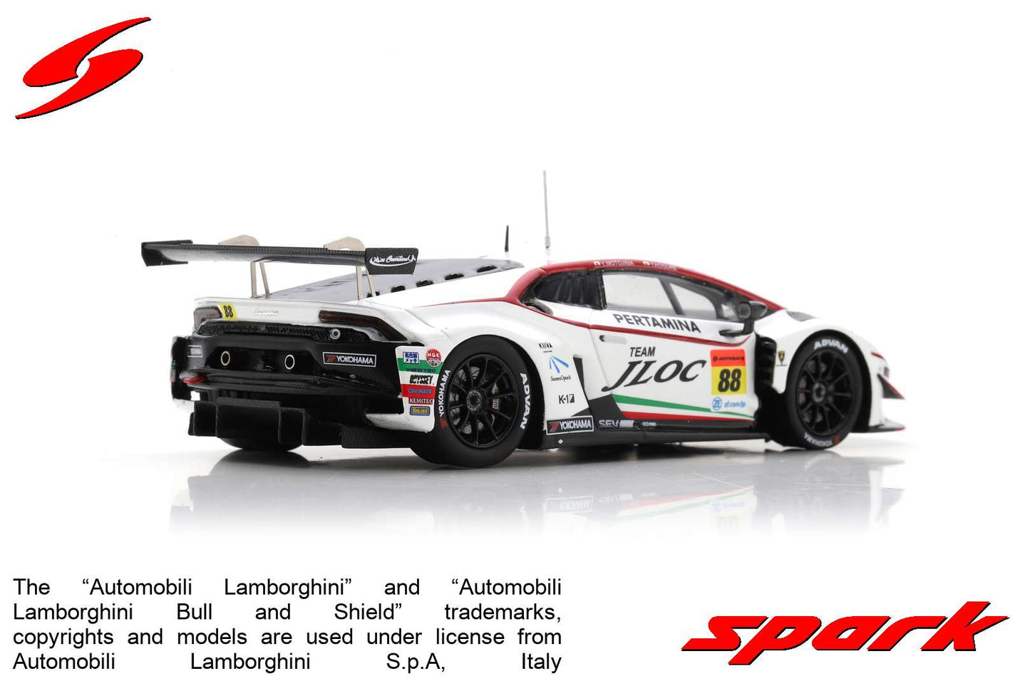 Spark 1:43 JLOC Lamborghini GT3 No.88 JLOC GT300 SUPER GT 2020 Takashi Kogure - Andre Couto SGT007