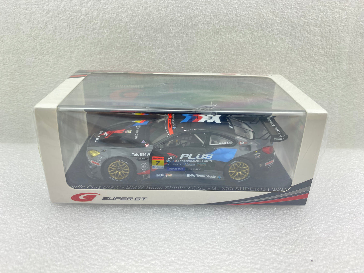 Spark 1:43 BMW #7 BMW Team Studie Plus x CSL GT300 SUPER GT 2021 Seiji Ara - Tomohide Yamaguchi SGT020