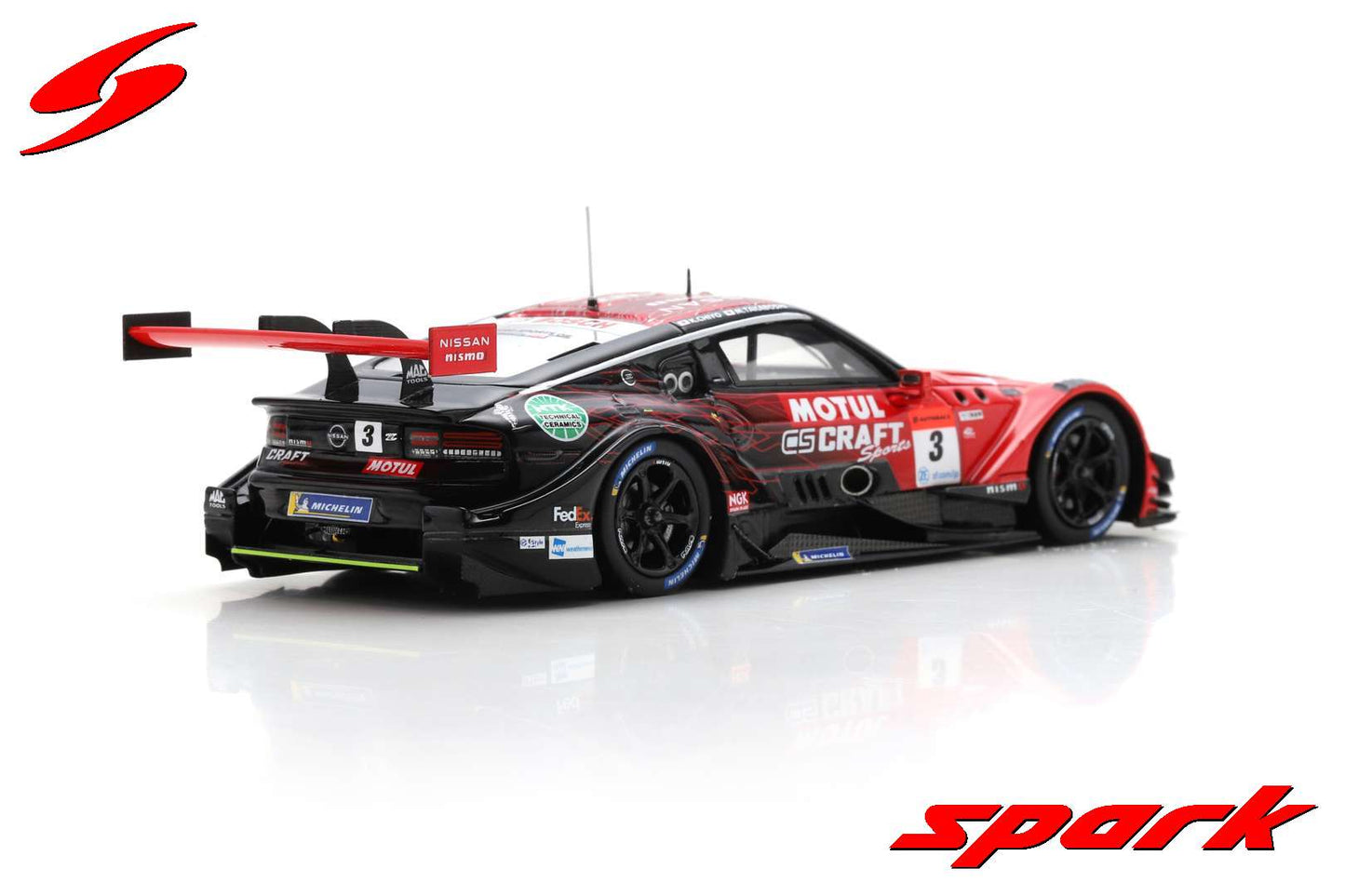 Spark 1:43 CRAFTSPORTS MOTUL Z No.3 NDDP RACING Nissan Z GT500 SUPER GT 2022 Katsumasa Chiyo - Mitsunori Takaboshi SGT022