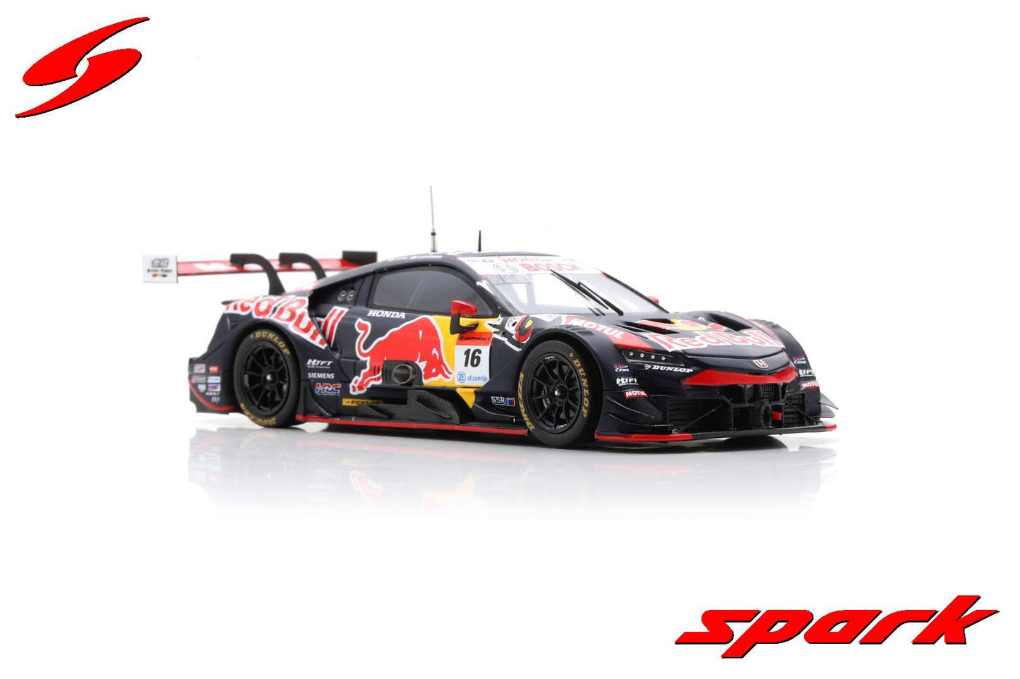 Spark 1:43 Red Bull MOTUL MUGEN Honda NSX-GT No.16 TEAM Red Bull MUGEN GT500 SUPER GT 2022 Ukyo Sasahara - Toshiki Oyu SGT025