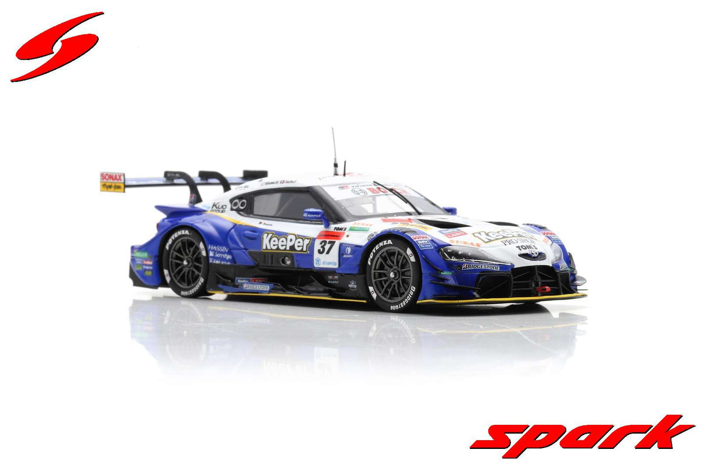Spark 1:43 KeePer TOM S Toyota GR Supra No.37 TGR TEAM KeePer TOM S GT500 SUPER GT 2022 Sacha Fenestraz - Ritomo Miyata SGT031