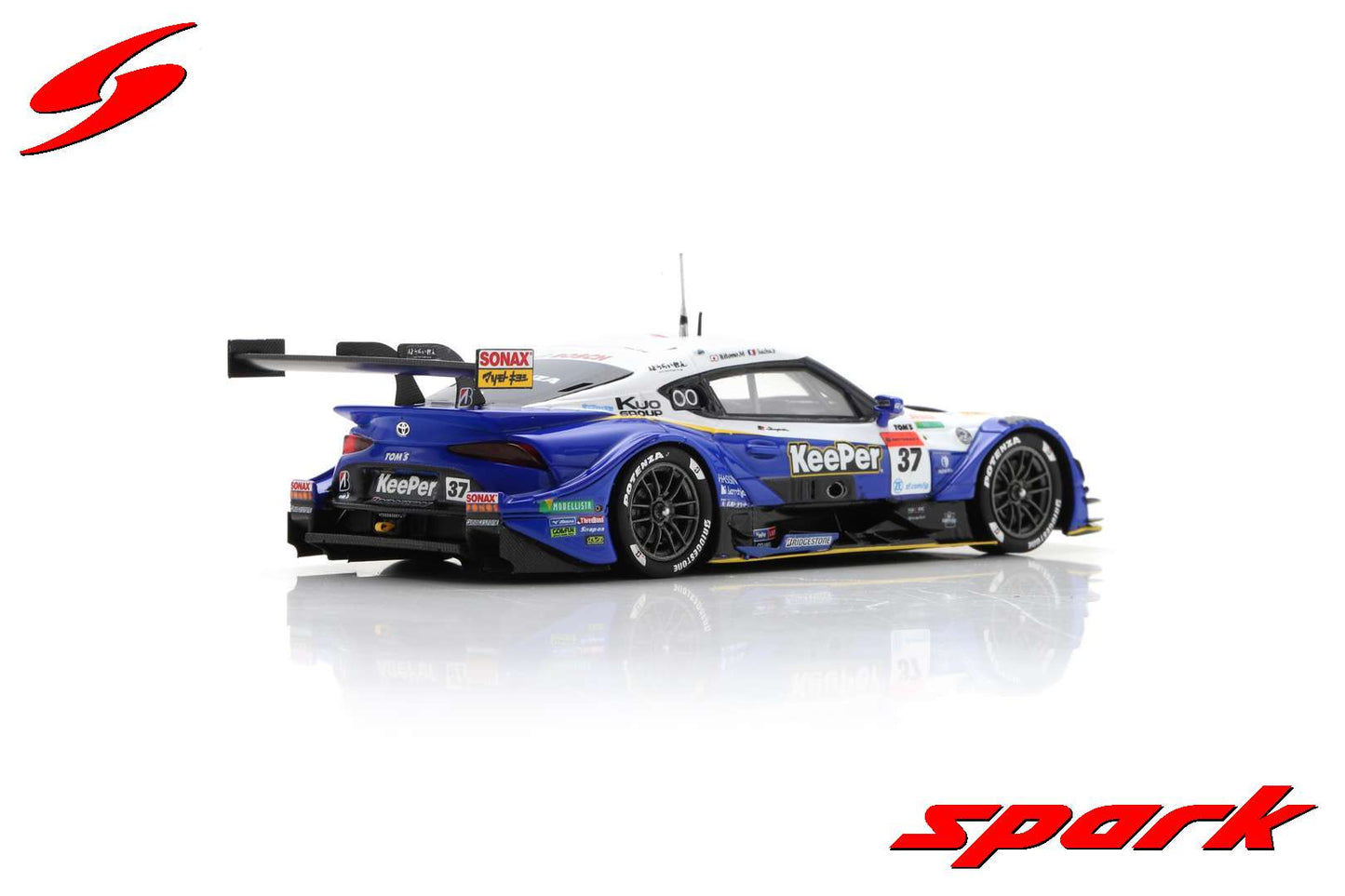 Spark 1:43 KeePer TOM S Toyota GR Supra No.37 TGR TEAM KeePer TOM S GT500 SUPER GT 2022 Sacha Fenestraz - Ritomo Miyata SGT031
