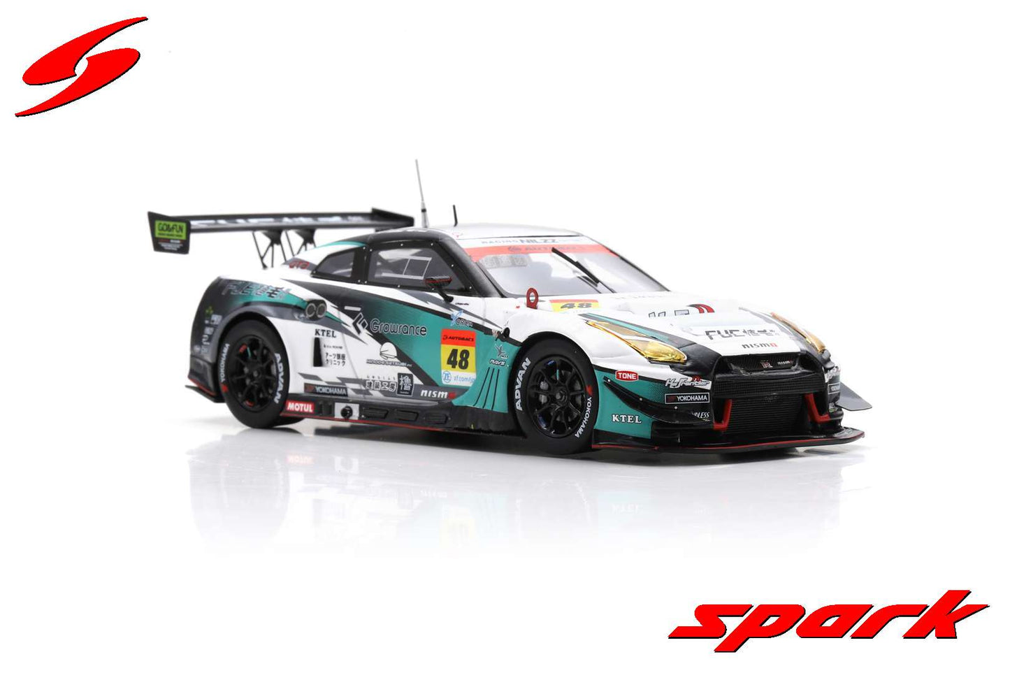 Spark 1:43 Shokumou K s Frontier Nissan GT-R No.48 NILZZ Racing GT300 SUPER GT 2022 Taiyo Ida - Yuki Tanaka SGT043