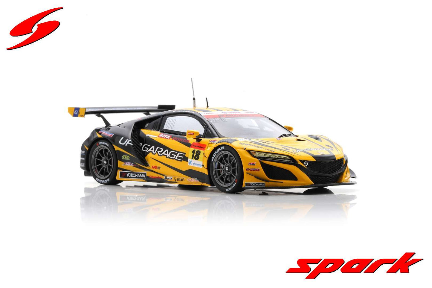 Spark 1:43 UPGARAGE Honda NSX GT3 No.18 TEAM UPGARAGE GT300 SUPER GT 2022 Takashi Kobayashi - Kakunoshin Ohta SGT045