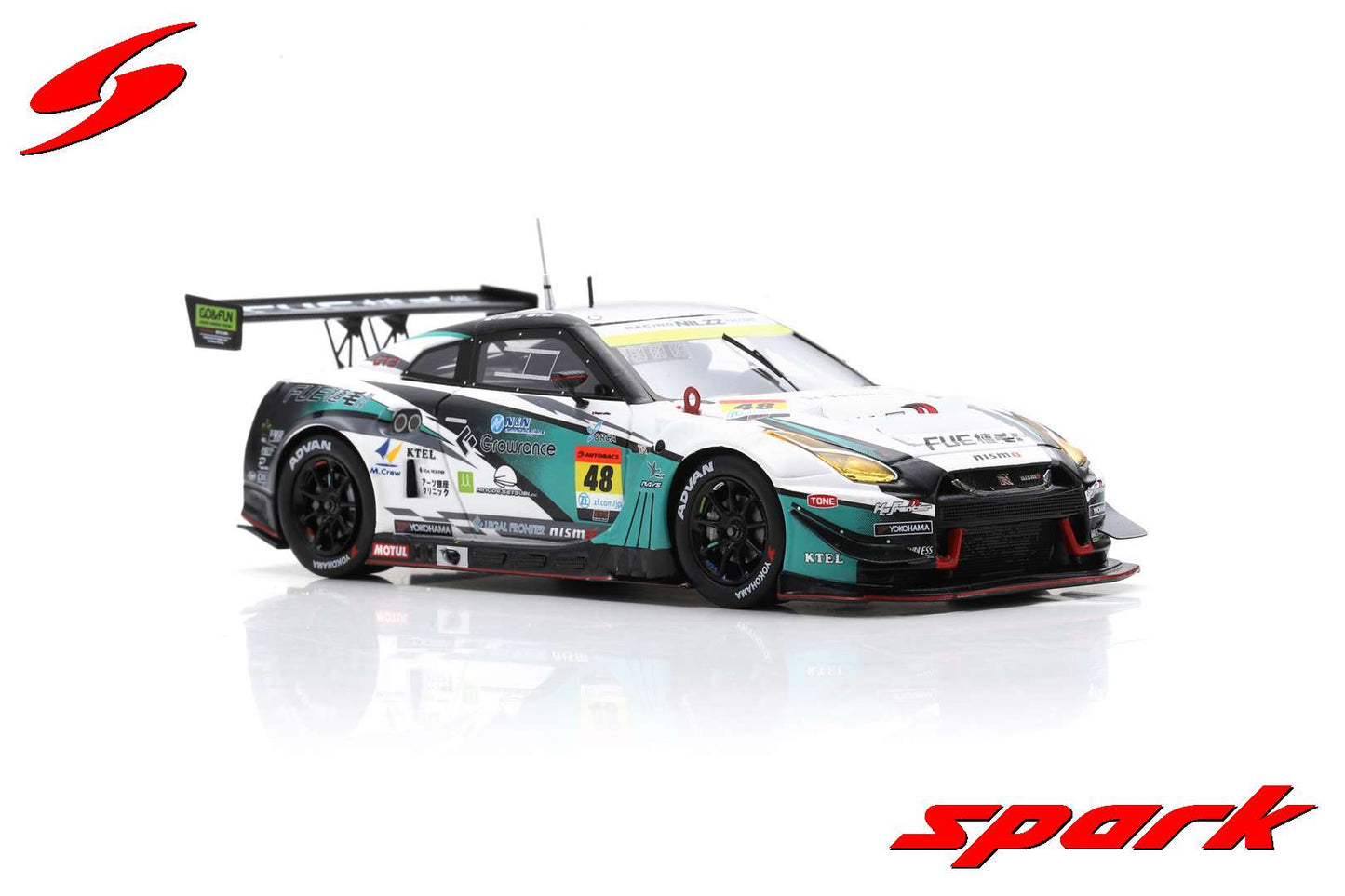 Spark 1:43 Shokumou K s Frontier Nissan GT-R No.48 NILZZ Racing GT300 SUPER GT 2023 Taiyo Ida - Yuki Tanaka - Takumi Sanada SGT080