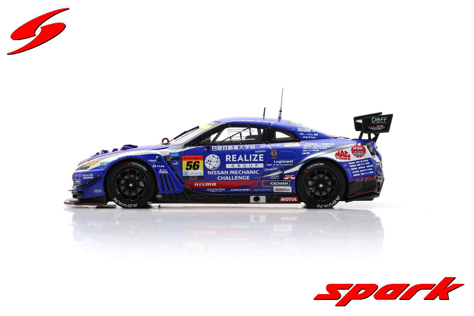 Spark 1:43 REALIZE NISSAN MECHANIC CHALLENGE Nissan GT-R No.56 