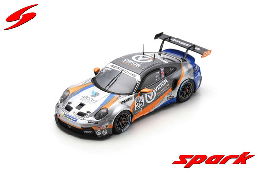 Spark 1:43 Porsche 911 GT3 Cup No.26 Porsche Carrera Cup Great Britain Champion 2022 Kiern Jewiss UK018