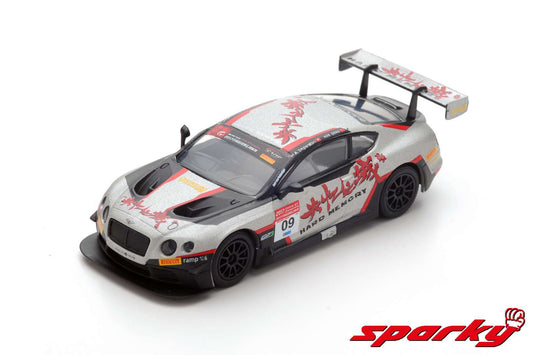 Spark 1:64 Bentley Continental GT3 #09 China GT Championship 2017 Hard Memory Bentley Team Absolute H.Geng - A.Imperatori Y106